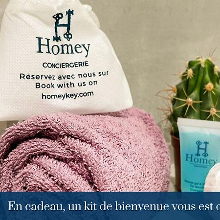 Homey Keola - Parking Prive Gratuit - Aux Portes De Geneve - Au Pied Du Tram - Appartement Avec 1 Chambre Et Un Grand Salon Avec Un Canape-Lit Ambilly Ngoại thất bức ảnh