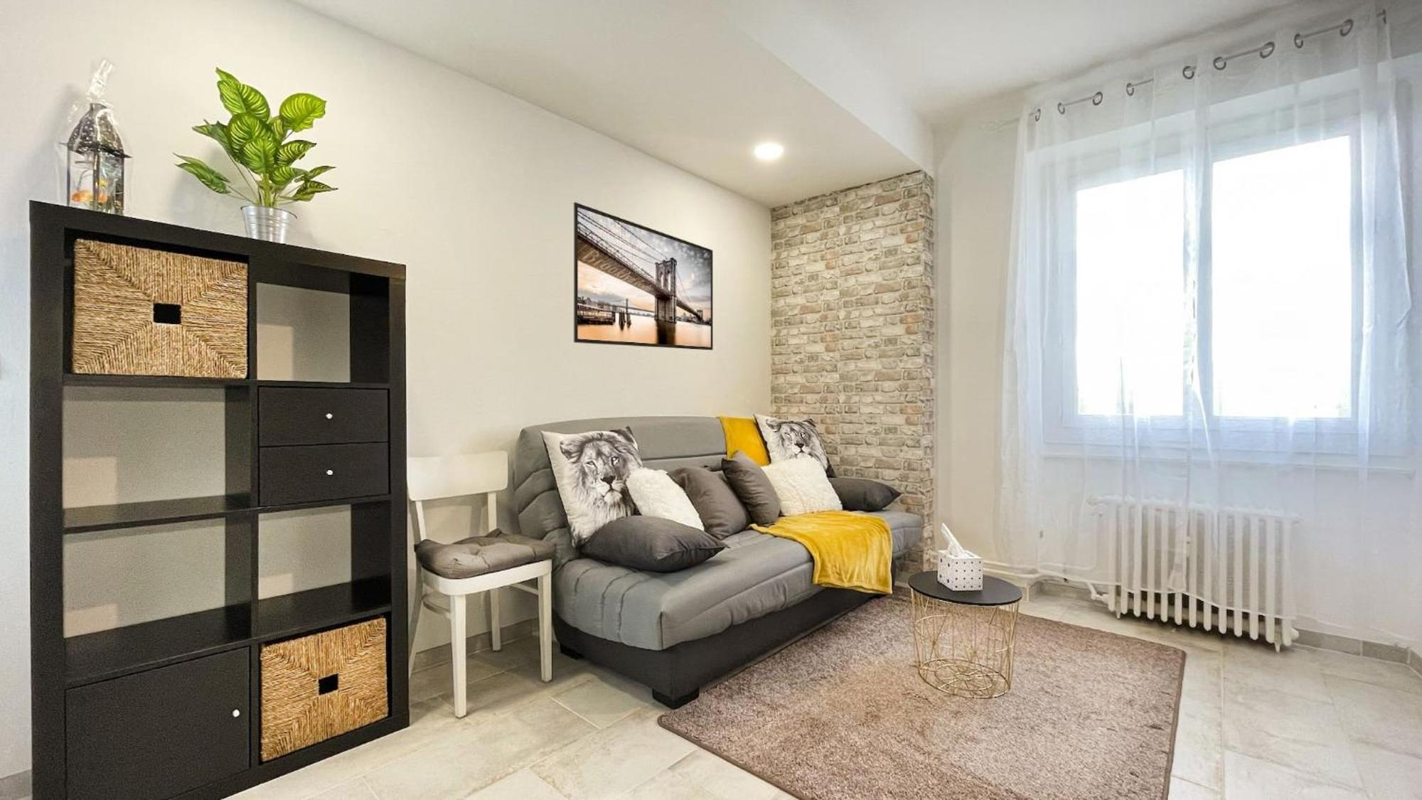 Homey Keola - Parking Prive Gratuit - Aux Portes De Geneve - Au Pied Du Tram - Appartement Avec 1 Chambre Et Un Grand Salon Avec Un Canape-Lit Ambilly Ngoại thất bức ảnh