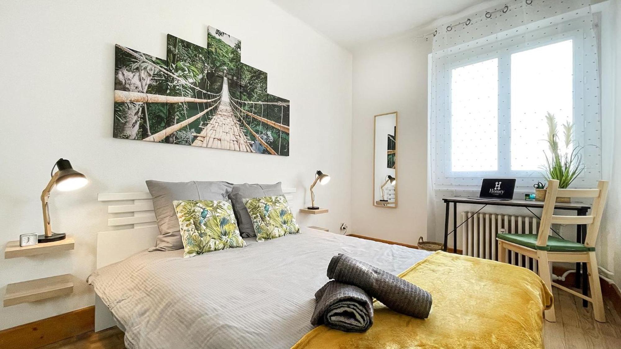 Homey Keola - Parking Prive Gratuit - Aux Portes De Geneve - Au Pied Du Tram - Appartement Avec 1 Chambre Et Un Grand Salon Avec Un Canape-Lit Ambilly Ngoại thất bức ảnh